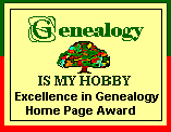 Genealogy is my Hobby Award
